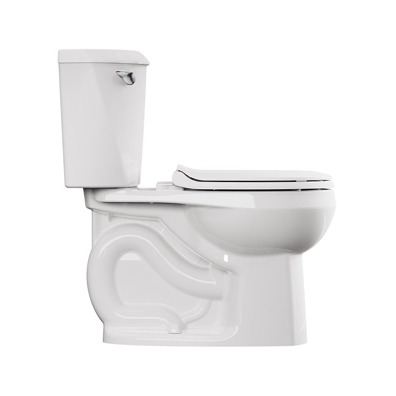 American Standard 736DA001.020 Complete Toilet, Round Front Bowl, 1.6 gpf Flush, 12 in Rough-In, 15 in H Rim, White