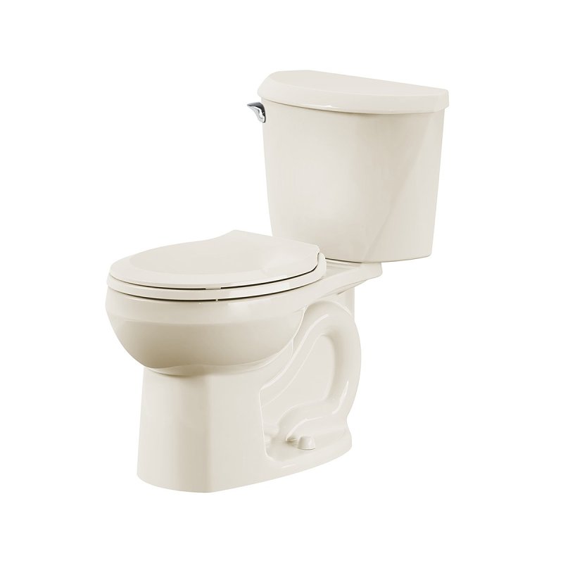 American Standard 736DA101.021 Complete Toilet, Round Front Bowl, 1.28 gpf Flush, 12 in Rough-In, 15 in H Rim, Bone