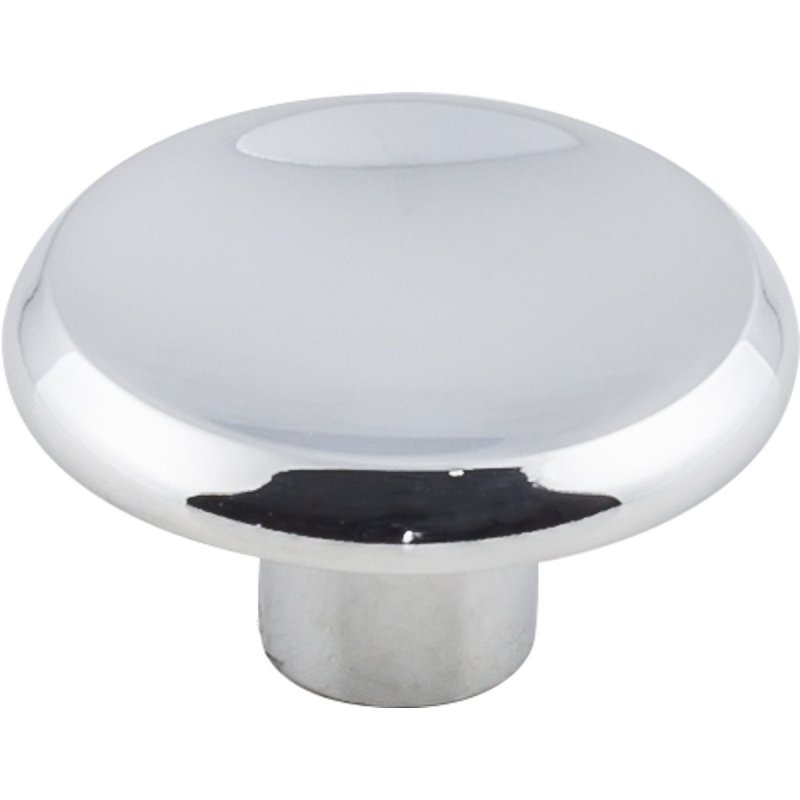KasaWare K063PC-4 Cabinet Knob, 1-3/16 in Projection, 1-1/2 in Dia, Zinc, Polished Chrome, 4/PK