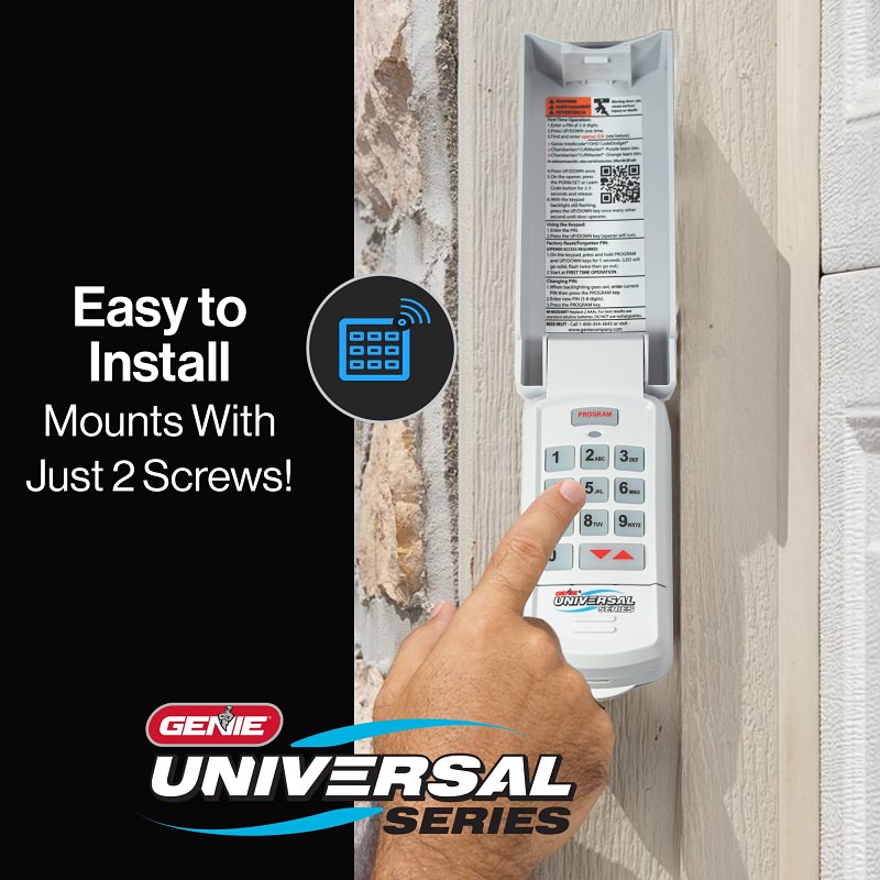 Genie 41248R Universal Wireless Keyless Entry, 9 V