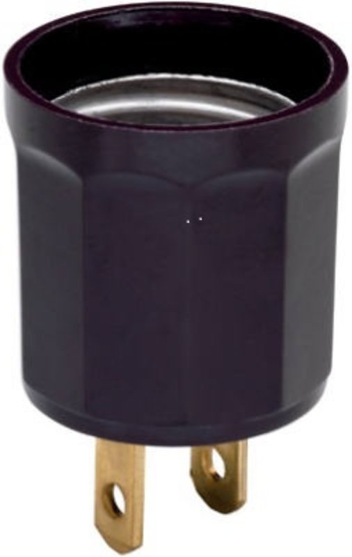 Legrand 61 Lamp Holder Adapter, 660 W, Thermoplastic, Brown