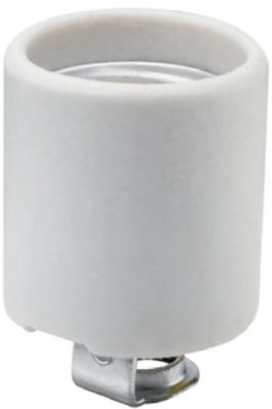 Pass & Seymour 31528CC10 Lamp Holder, 1-Circuit, Keyless, 1.38 in Dia x 2 in H Dimensions, 250 V, 660 W, White
