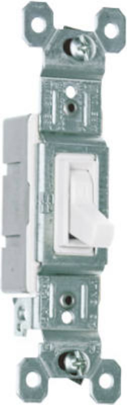 Pass & Seymour 660WGCP8 Toggle Switch, 120 VAC, Side Wire Terminal, Thermoplastic Housing Material