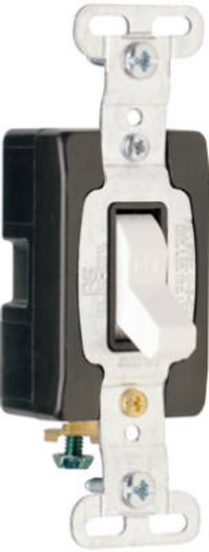 Pass & Seymour CS15AC1WCC8 Series Switch, Blue/White, 1-Poles, 15 A, 120/277 VAC, Side Wire Terminal