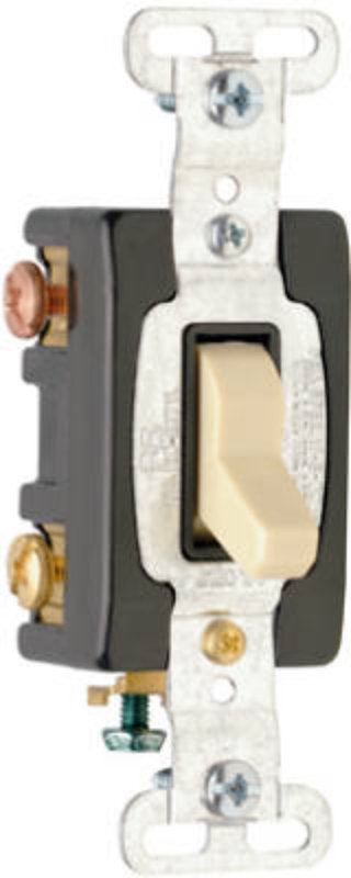 Pass & Seymour CS15AC3ICC8 Series Switch, Blue/Ivory, 15 A, 120/277 VAC, Side Wire Terminal