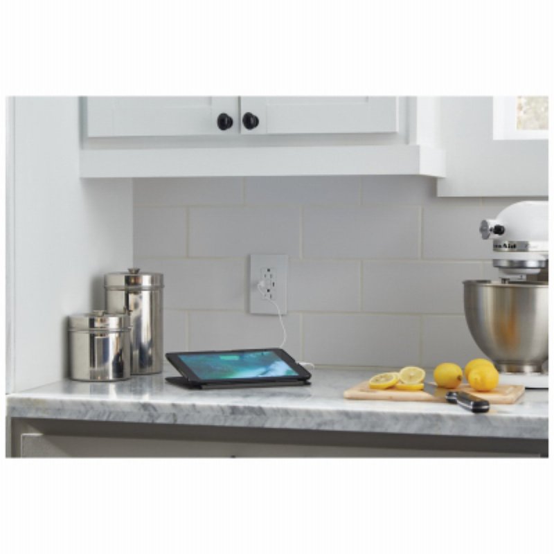 Legrand radiant Series 1597TRUSBACWC4 GFCI Outlet, 125 V, 15 A, White