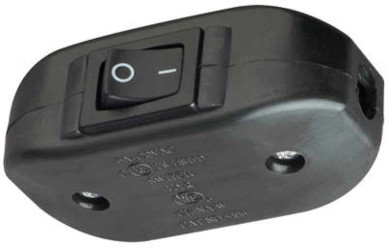 Legrand 5406BKBPCC5 Cord Switch, 6 A, 120 V, Black