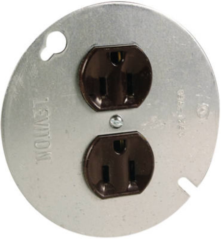Legrand 4048CC4 Receptacle, 15 A, 125 V, Brown