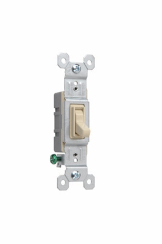 Legrand TradeMaster 660IGU Standard Self-Grounding Switch, 15 A, 120 VAC, Push, Side, Speed Wire Terminal