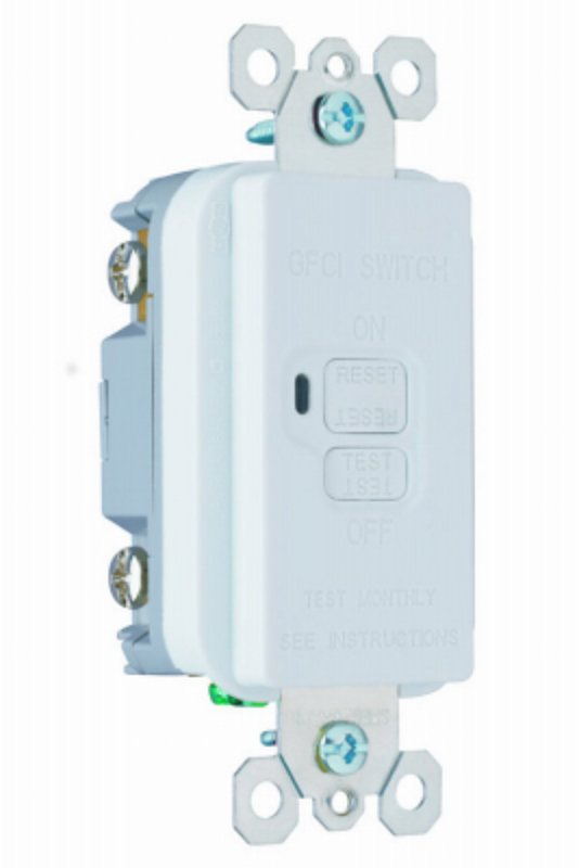 Legrand radiant 2087WCCD4 GFCI Receptacle, 125 V, 20 A, NEMA: NEMA 5-20R, Back and Side Wiring, White
