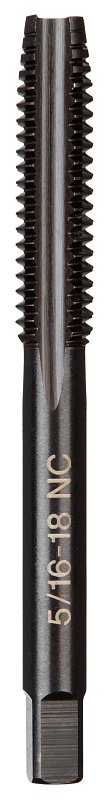 Milwaukee 49-57-5142 Straight Flute Plug Tap, 5/16-18 Thread, Coarse Thread, HCS