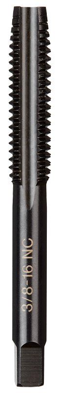 Milwaukee 49-57-5148 Straight Flute Plug Tap, 3/8-16 Thread, Coarse Thread, HCS