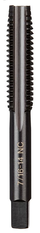 Milwaukee 49-57-5155 Straight Flute Plug Tap, 7/16-14 Thread, Coarse Thread, HCS