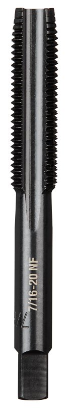 Milwaukee 49-57-5157 Straight Flute Plug Tap, 7/16-20 Thread, Fine Thread, HCS
