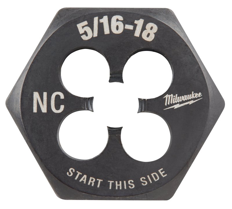 Milwaukee 49-57-5342 Threading Die, 5/16-18 Thread, Coarse Thread, HCS