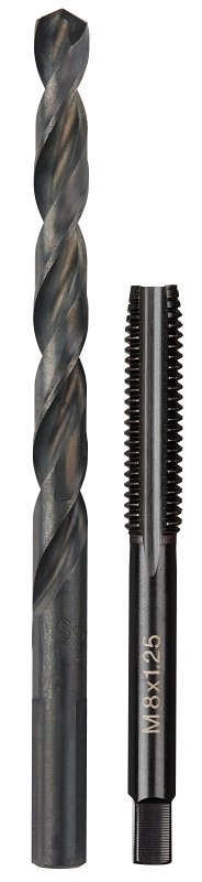 Milwaukee 49-57-5543 Straight Flute Plug Tap, M8x1.25 Thread, Coarse Thread, 31.75 mm L Thread, 4-Flute, HCS