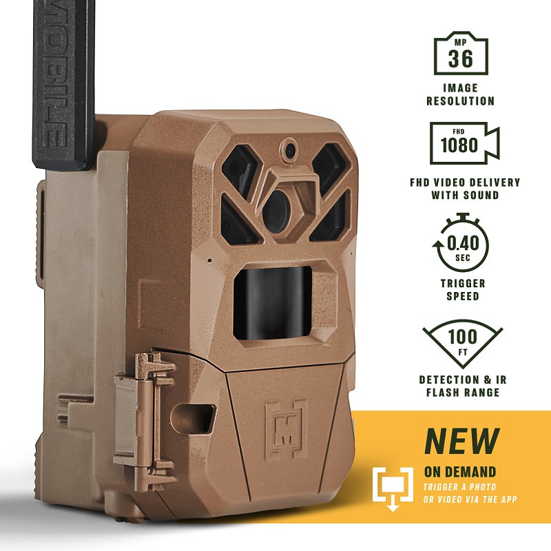 Moultrie EDGE 2 Series MMC-14123 Cellular Trail Camera, 36 MP Photo, 1080 pixel Video Resolution, 50 deg View Angle