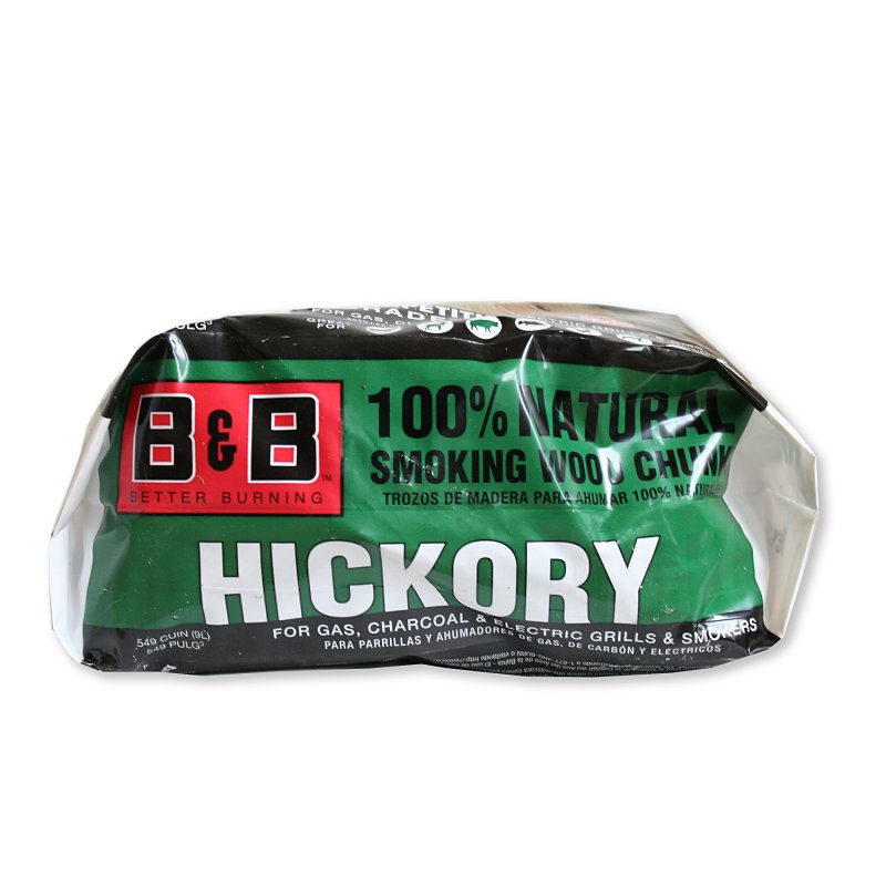 B & B Charcoal 00129 Series Smoking Chunk, Hickory, Wood, 549 cu-in