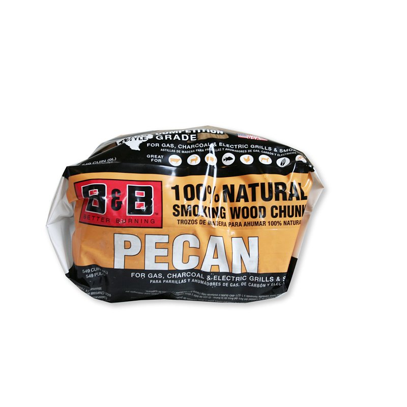 B & B Charcoal 00131 Smoking Chunk, Pecan, Wood, 549 cu-in