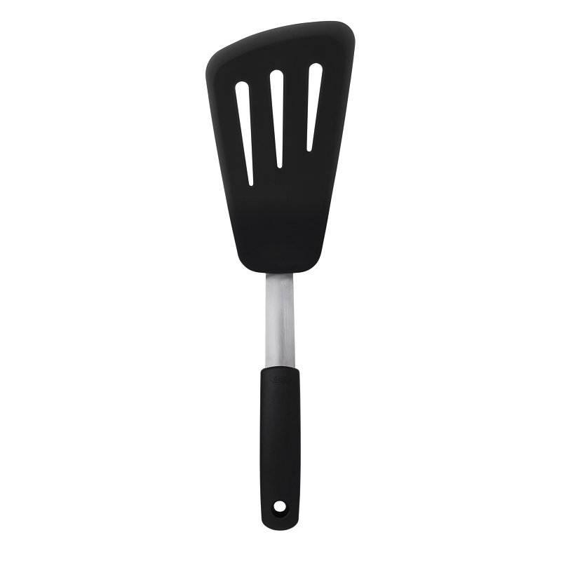 Oxo 1071532 Omelet Turner, 13-1/2 in OAL, Silicone Blade, Multi-Color