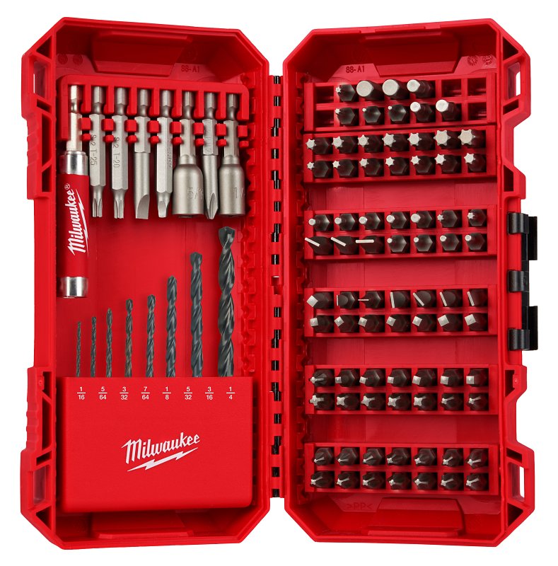 Milwaukee 48-32-1556 Drill and Drive Bit Set, 95-Piece, Steel, Black Oxide