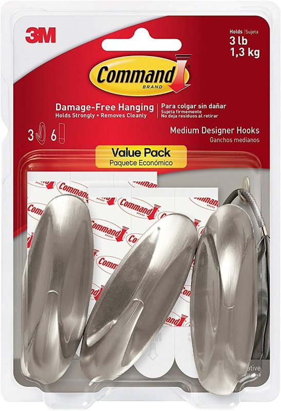 DESIGNER HOOK BRSHD NIC MEDIUM