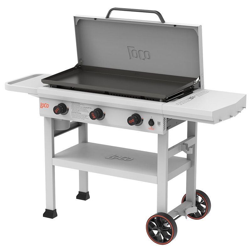 LoCo SmartTemp Series 2023050174 Classic Griddle, Propane, 3-Burner, 668 sq-in Primary Cooking Surface, Rack Storage