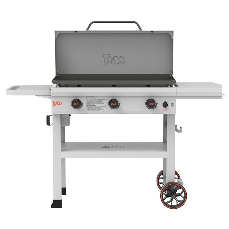 LoCo SmartTemp Series 2023050174 Classic Griddle, Propane, 3-Burner, 668 sq-in Primary Cooking Surface, Rack Storage