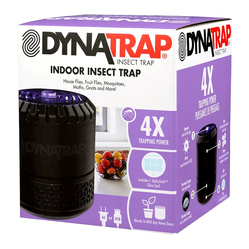 Dynatrap DT152 Indoor Fly and Insect Trap, Black