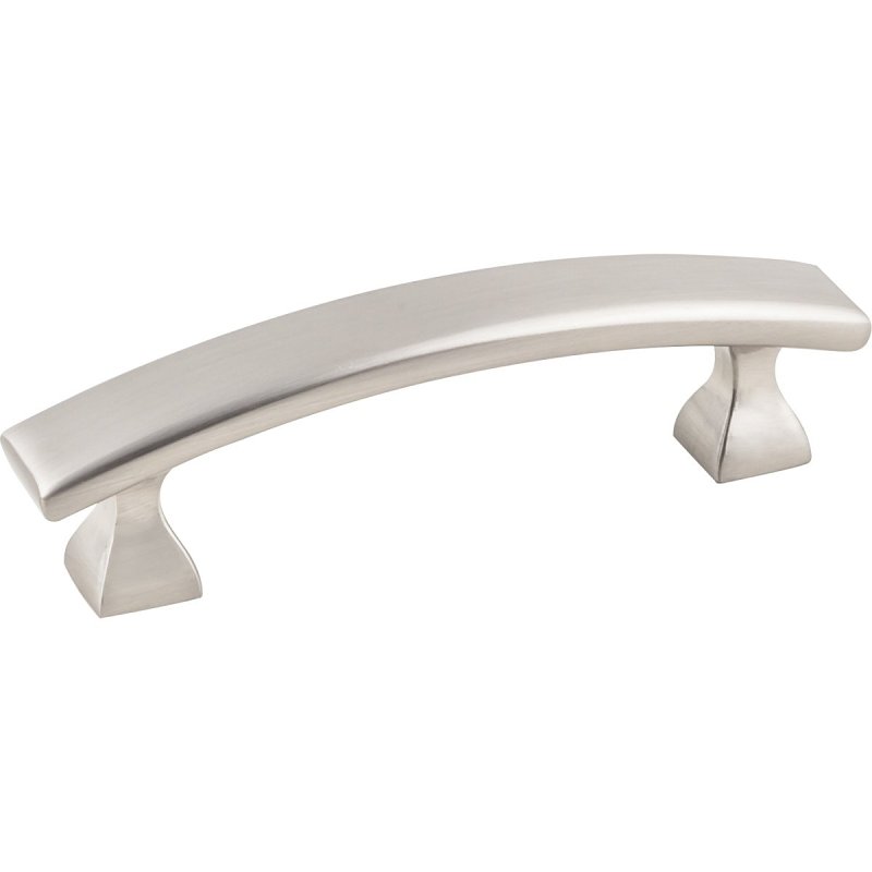 KasaWare K3133SN-8 Cabinet Pull, Satin Nickel, 4 in L Handle, 1-1/8 in Projection, Zinc, 8/PK
