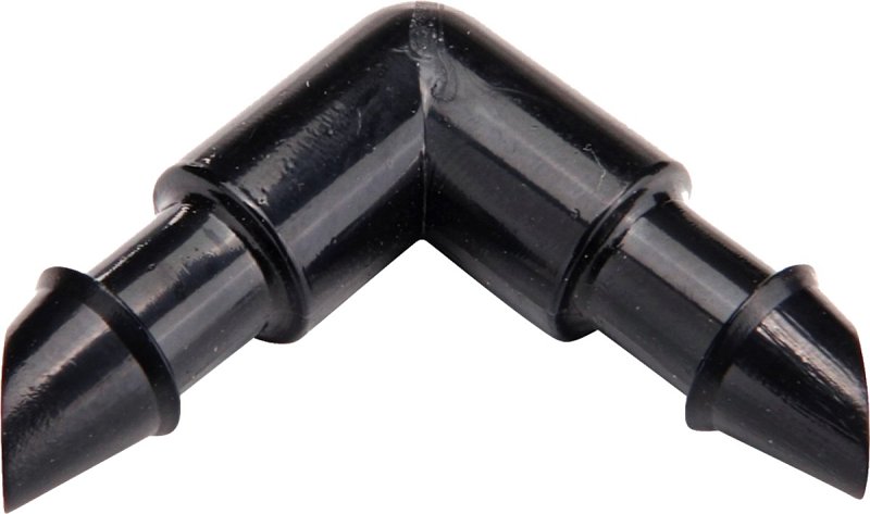 Raindrip 314010B Elbow, 1/4 in Connection, Barb, Polypropylene, Black