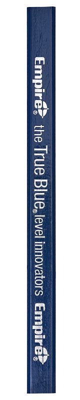 Empire 87BLK Carpenter Pencil, Medium Tip, Black, 176 mm L, Wood Barrel, Blue Barrel