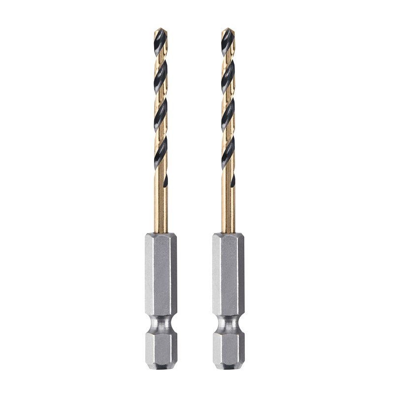 DEWALT DWA5008 Drill Bit, 1/8 in Dia, 2-7/8 in OAL, Heavy-Duty, 1/4 in Dia Shank, Hex Shank