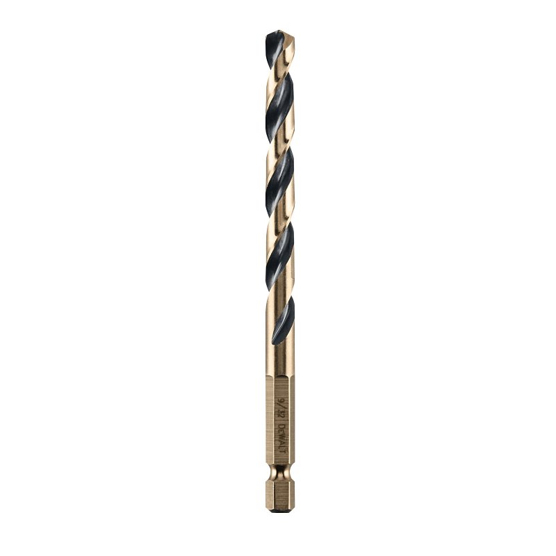 DEWALT DWA5018 Drill Bit, 9/32 in Dia, 4-3/8 in OAL, Heavy-Duty, 1/4 in Dia Shank, Hex Shank