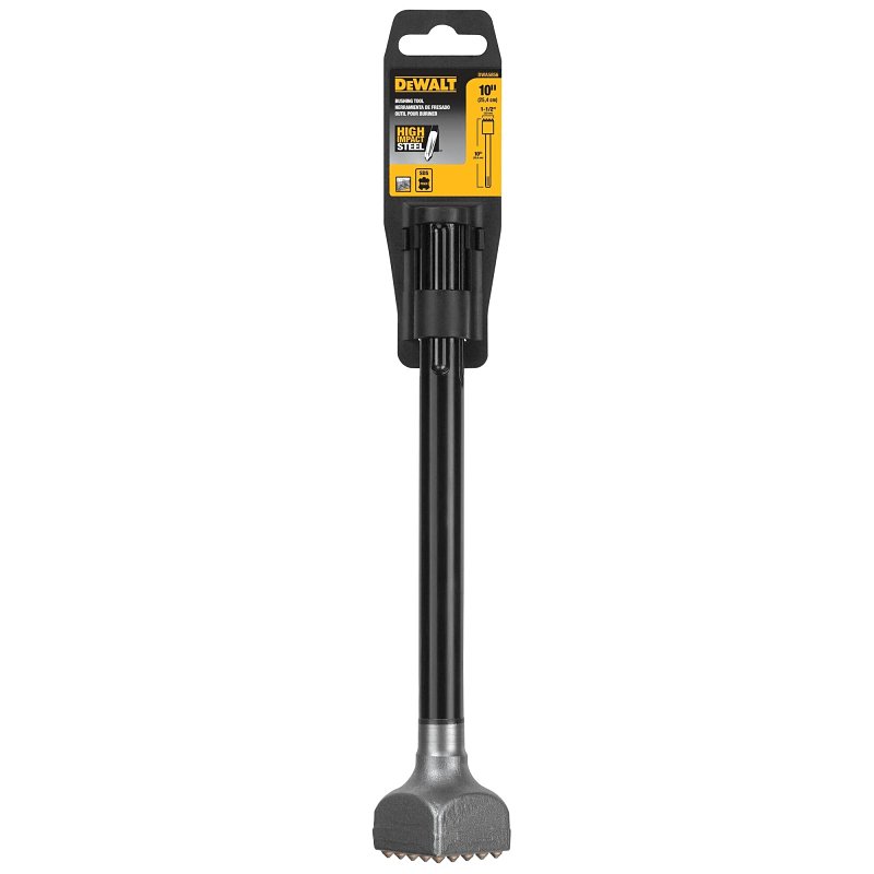 DEWALT DWA5856 Bushing Tool, 1-1/2 in W Tip, 0.7 in Dia Shank, SDS Max Shank, Carbide/Steel, Bright, 10 in OAL