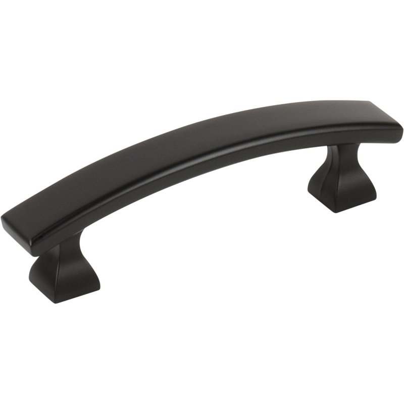 Kasaware 4 In. Matte Black Flared Foot Square Pulls, 2-pack, 3 In. Center-to-center