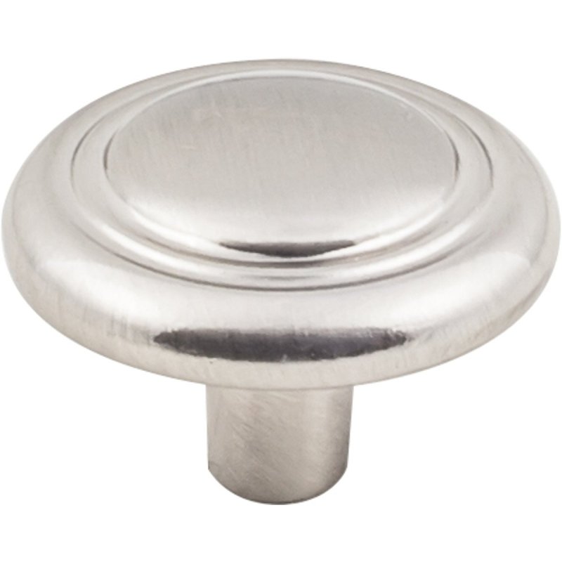 Hardware Resources K236SN-4 Cabinet Knob, Traditional, 1-1/4 in Dia, Zinc, Satin Nickel, 4/PK