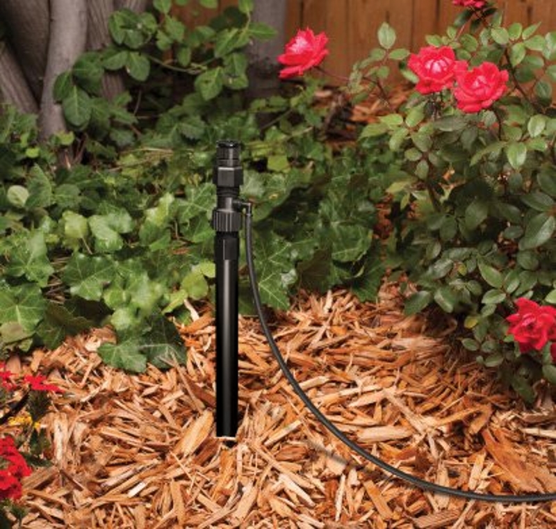 Rain Bird RISMAN1SM Riser Adapter with 1/4 in Barb, 1/2 in Connection, FPT x MPT, Plastic, Black