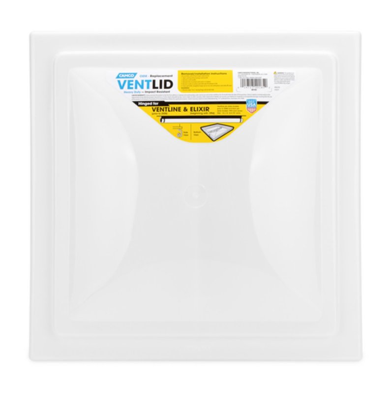 Camco USA 40185 Vent Lid, Polypropylene, White
