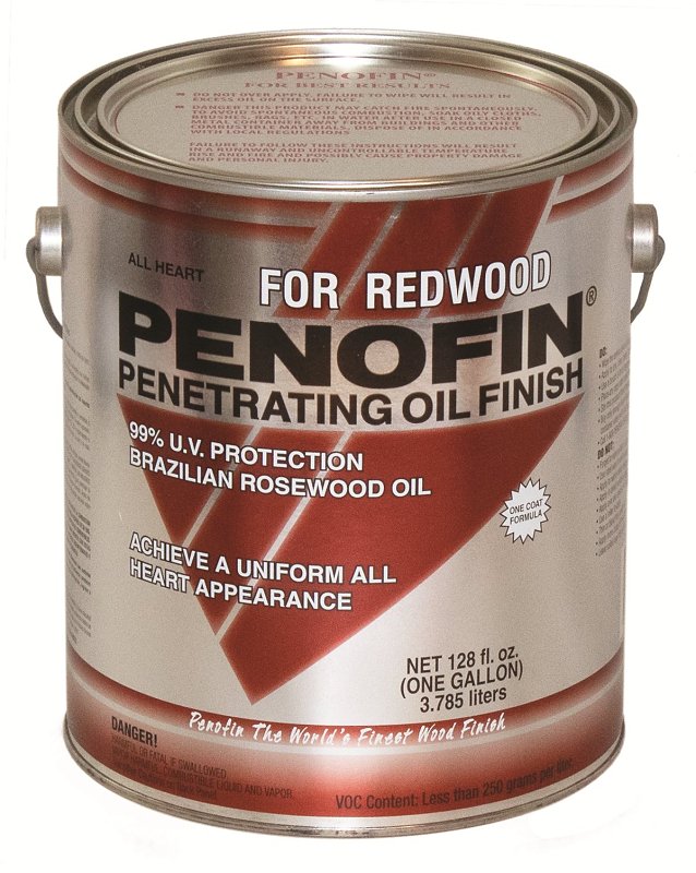 Penofin F1RAHGA Wood Stain, Red, Liquid, 1 gal