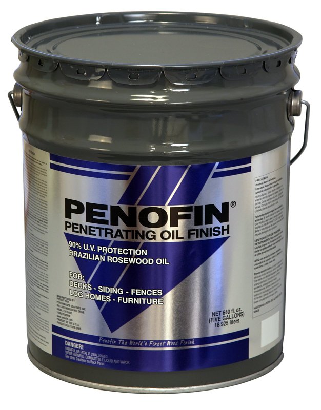 Penofin F5ESA5G Penetrating Oil Finish, Sable, Liquid, 5 gal