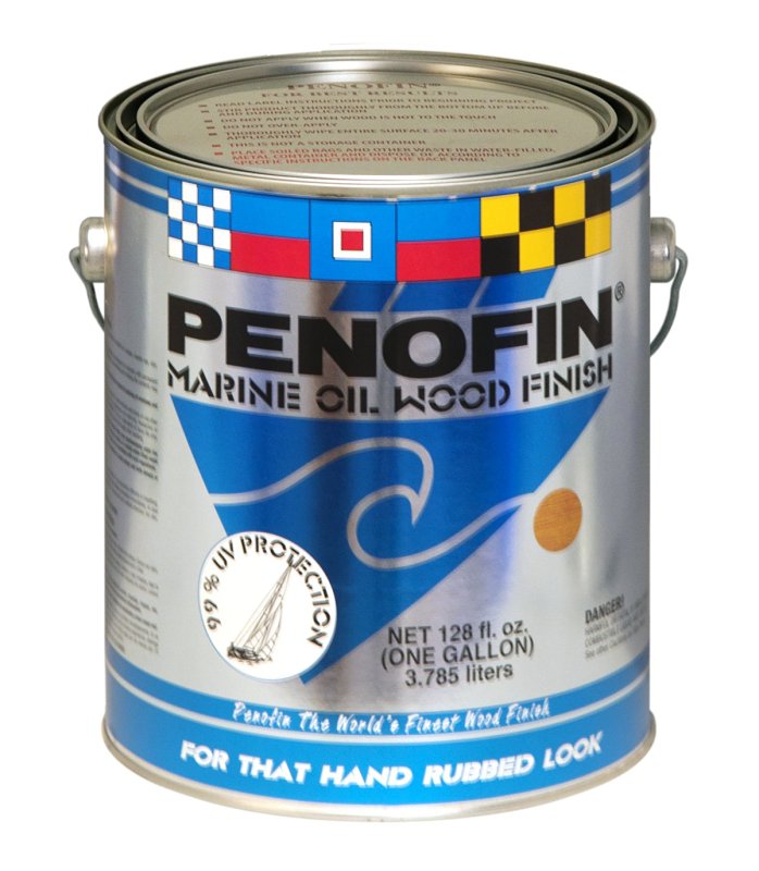 Penofin F5EMAGA Marine Oil Finish, Transparent Natural, Liquid, 1 gal