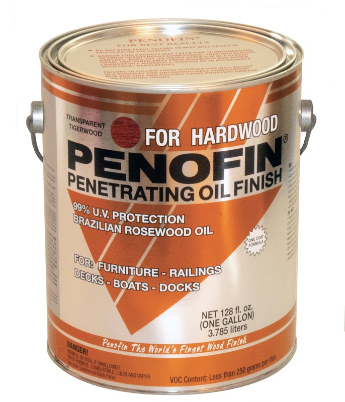 Penofin Hardwood Series F1XHTGA Penetrating Stain, Tigerwood, Liquid, 1 gal