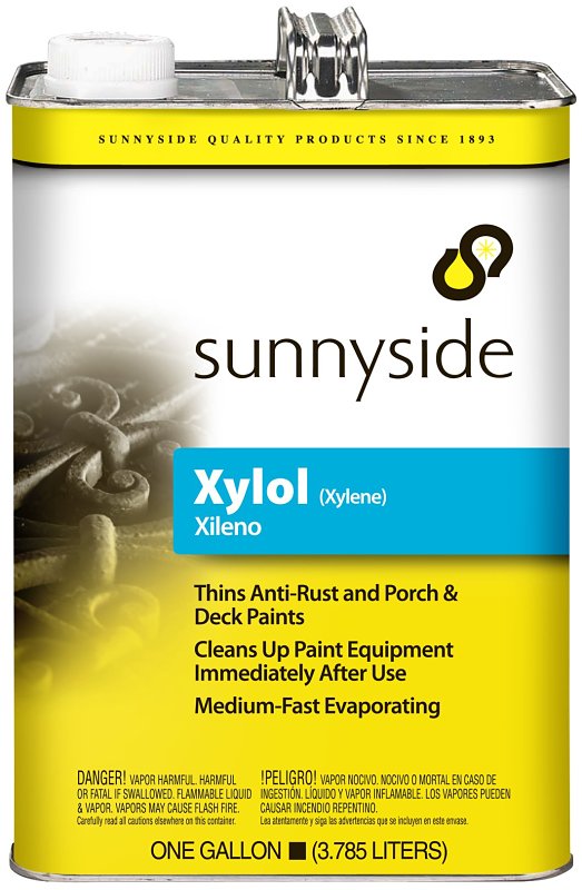 Sunnyside 822G1 Xylene Thinner, Liquid, Pungent Aromatic Hydrocarbon, Sweet, Transparent, 1 gal