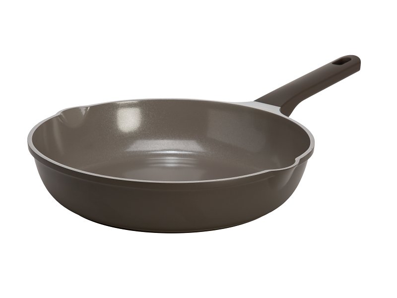 Ecolution EH11569-AS Fry Pan, 11 in Dia, Aluminum, Charcoal, Comfort Grip Handle