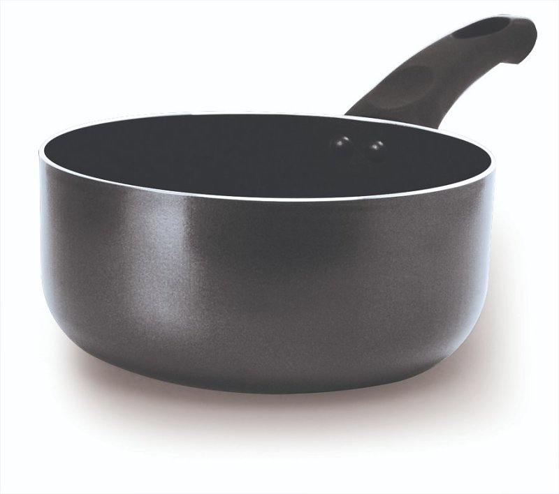 Ecolution Elements EEGY-2818 Non-Stick Saucepan, 2 qt Capacity, Aluminum, Gray, Ergonomic Handle