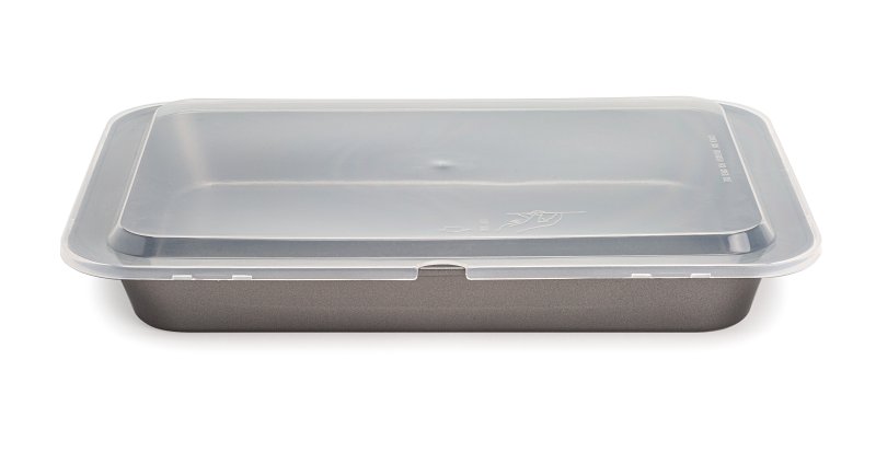 CAKE PAN W/PLASTIC LID 13X9IN
