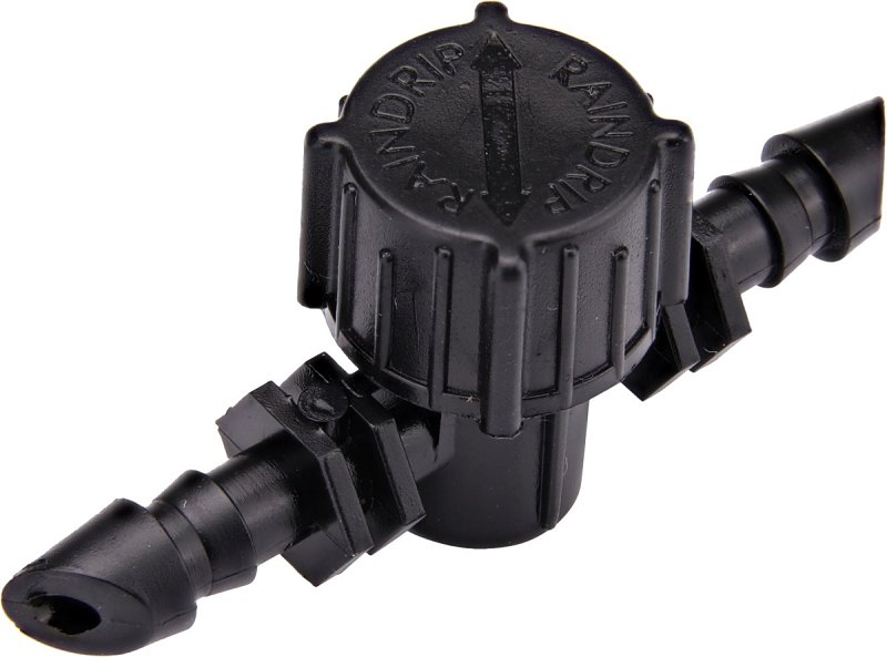 Raindrip 612010B In-Line Valve, 1/4 in, Barb