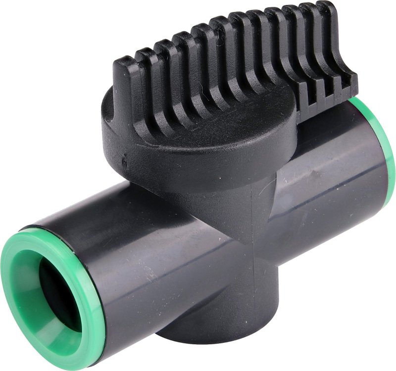 Rain Bird 61700UB Inline Valve, 1/2 in, Compression, ABS Body, Black