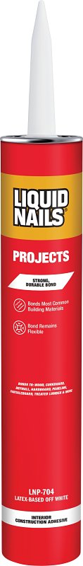 Liquid Nails LNP-704 Project Construction Adhesive, Off-White, 28 oz Cartridge